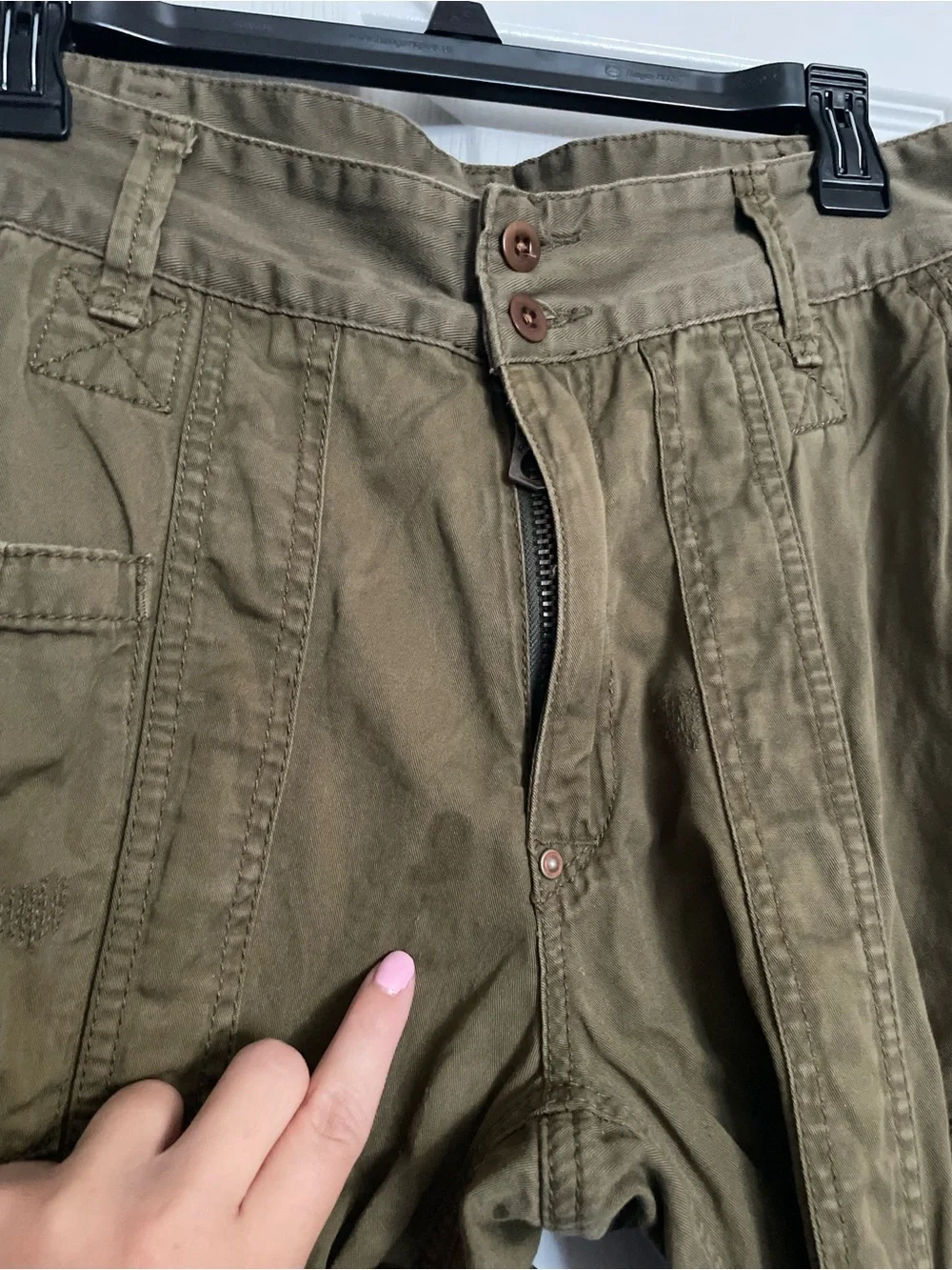 Vintage Polo by Ralph Lauren Men's 34/30 Olive Cargo Pants - Utility Style